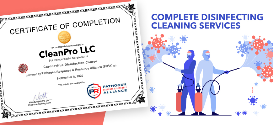 Covid-19 Certified Cleaning Services